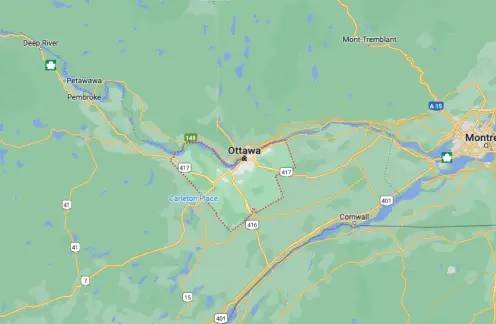 Ottawa Map of Ottawa
